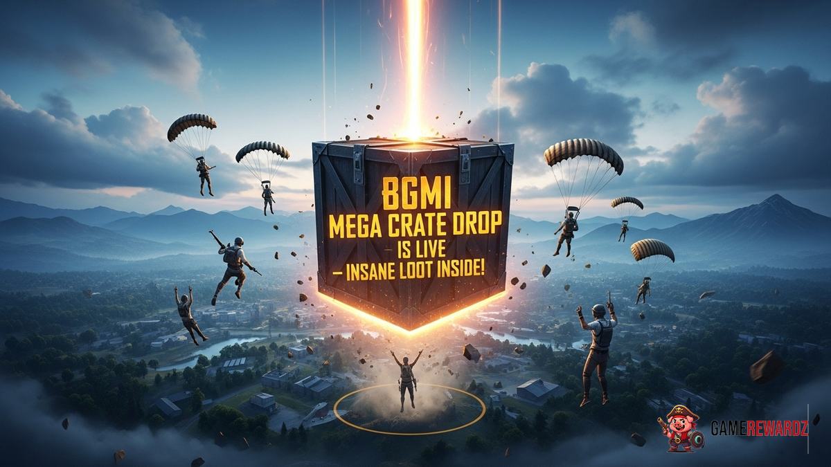 BGMI Mega Crate Drop is LIVE – Insane Loot Inside!